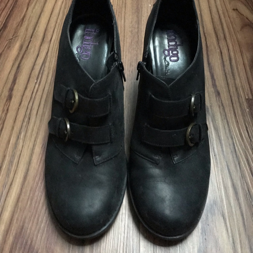 Indigo Black Bootie/Heels
